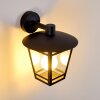 SIERA outdoor wall light black, 1-light source