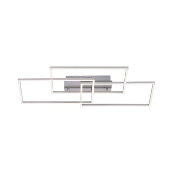 Leuchten-Direkt IVEN Ceiling Light LED matt nickel, 3-light sources, Remote control