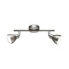 Wofi LESTER ceiling spotlight LED matt nickel, 2-light sources