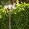 HONGKONG FROST Lamp Post brown, gold, 3-light sources