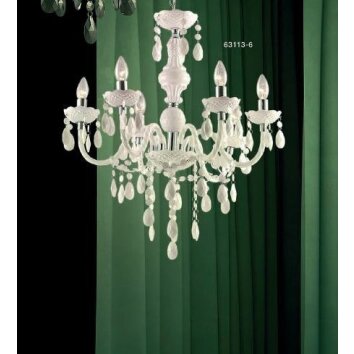 Globo CUIMBRA chrome, white, 6-light sources