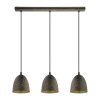 Eglo SAFI Pendant Light brown, gold, 3-light sources