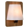 Lucide IDAHO Wall Light Dark wood, 1-light source