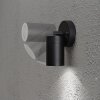 Konstsmide Modena wall spotlight black, 1-light source