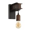 EGLO TOWNSHEND Wall Light brown, black, 1-light source