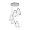 Eglo AMONDE pendant light LED chrome, 5-light sources