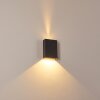 BENIN Outdoor Wall Light LED black, 2-light sources
