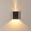BENIN Outdoor Wall Light LED black, 2-light sources