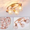 PALMIRA Ceiling light copper, 3-light sources