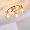 PALMIRA Ceiling light copper, 3-light sources