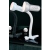 Globo PRACTICA clamp-on light white, 1-light source