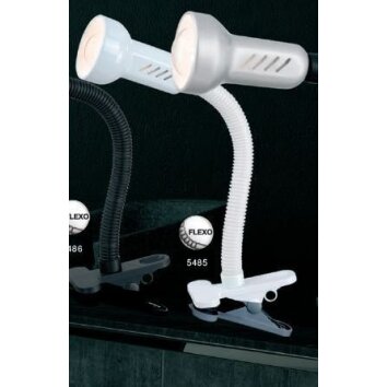Globo PRACTICA clamp-on light white, 1-light source