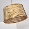 TIMMELE Pendant Light Light wood, matt nickel, 1-light source