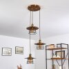 MOENA Pendant Light antique brass, bronze, 3-light sources