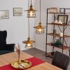 MOENA Pendant Light antique brass, bronze, 3-light sources