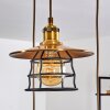 MOENA Pendant Light antique brass, bronze, 3-light sources