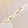 Wellington pendant light LED stainless steel, 2-light sources