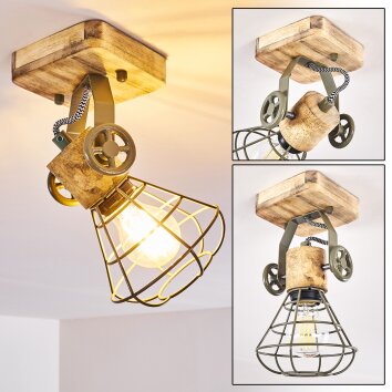 Nifun Ceiling Light brown, green, 1-light source