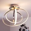 Trio Corland ceiling light LED chrome, 1-light source