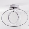 Trio Corland ceiling light LED chrome, 1-light source