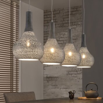 WILDERVANKSTERDALLEN Pendant Light grey, 4-light sources