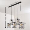 HOENKOOP Pendant Light grey, black, 5-light sources