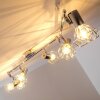 Annai ceiling spotlight chrome, 6-light sources