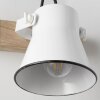 Brilliant Plow Wall Spotlight Dark wood, white, 1-light source
