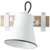 Brilliant Plow Wall Spotlight Dark wood, white, 1-light source