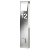 CMD lights Paulo House-Number Light, path light Stainless steel color, 1-light source