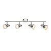 Globo ceiling light LED matt nickel, 4-light sources