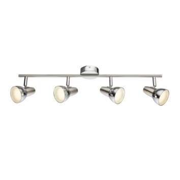 Globo ceiling light LED matt nickel, 4-light sources