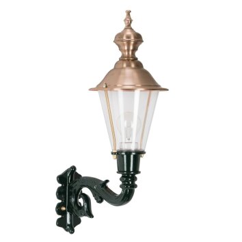 KS Verlichting Hoorn Wall Light green, copper, 1-light source