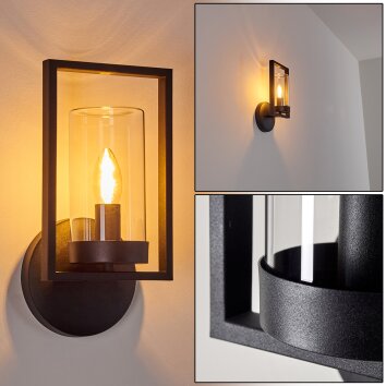 Outdoor Wall Light Burundi black, 1-light source