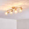 PALMIRA Ceiling light copper, 4-light sources