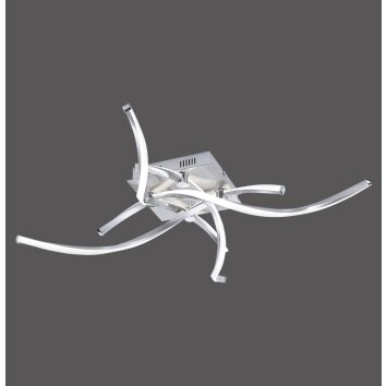 Paul Neuhaus Wellington Ceiling Light LED aluminium, 4-light sources