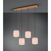 Trio ELMAU Pendant Light dark brown, matt nickel, 4-light sources