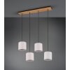 Trio ELMAU Pendant Light dark brown, matt nickel, 4-light sources