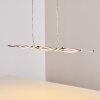 Gamsen Pendant Light LED brushed steel, 3-light sources, Remote control, Colour changer