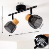 Ceiling Light Grongroft Light wood, black, 2-light sources