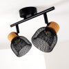 Ceiling Light Grongroft Light wood, black, 2-light sources
