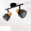 Ceiling Light Grongroft Light wood, black, 2-light sources