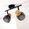 Ceiling Light Grongroft Light wood, black, 2-light sources