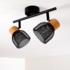 Ceiling Light Grongroft Light wood, black, 2-light sources