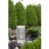 LCD lights Fellbach outdoor socket Stainless steel color