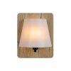 Lucide IDAHO Wall Light Dark wood, 1-light source