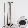 YUHIGAOKA Floor Lamp copper, black, 3-light sources