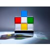 Tecnolumen Cubelight Table lamp LED colourful, clear, 1-light source