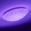 Brighton STAR Ceiling light LED white, 1-light source, Remote control, Colour changer