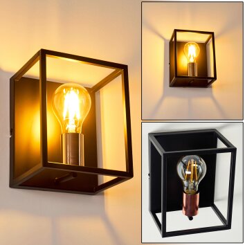 YUHIGAOKA Wall Light copper, black, 1-light source